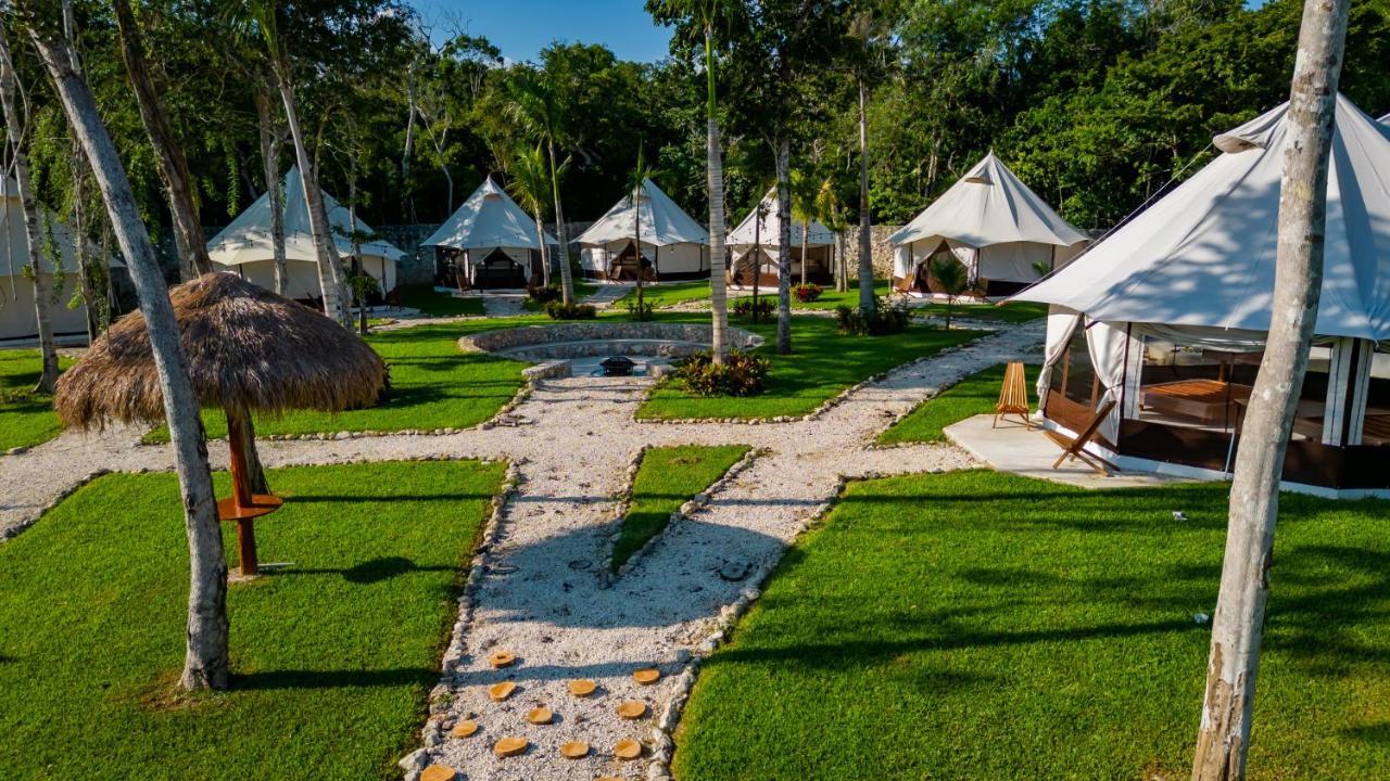 Отель Xakluum Eco Glampings Пуэрто-Морелос Экстерьер фото
