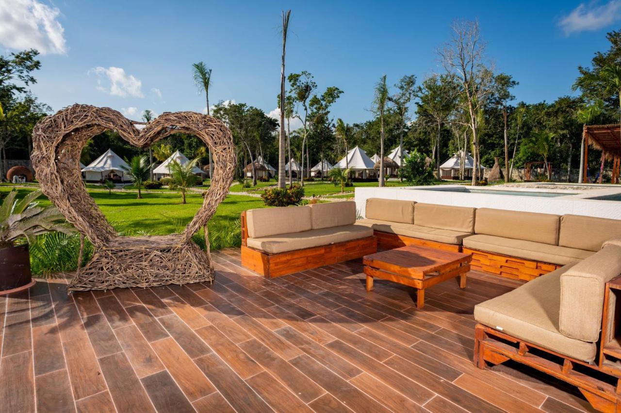 Отель Xakluum Eco Glampings Пуэрто-Морелос Экстерьер фото