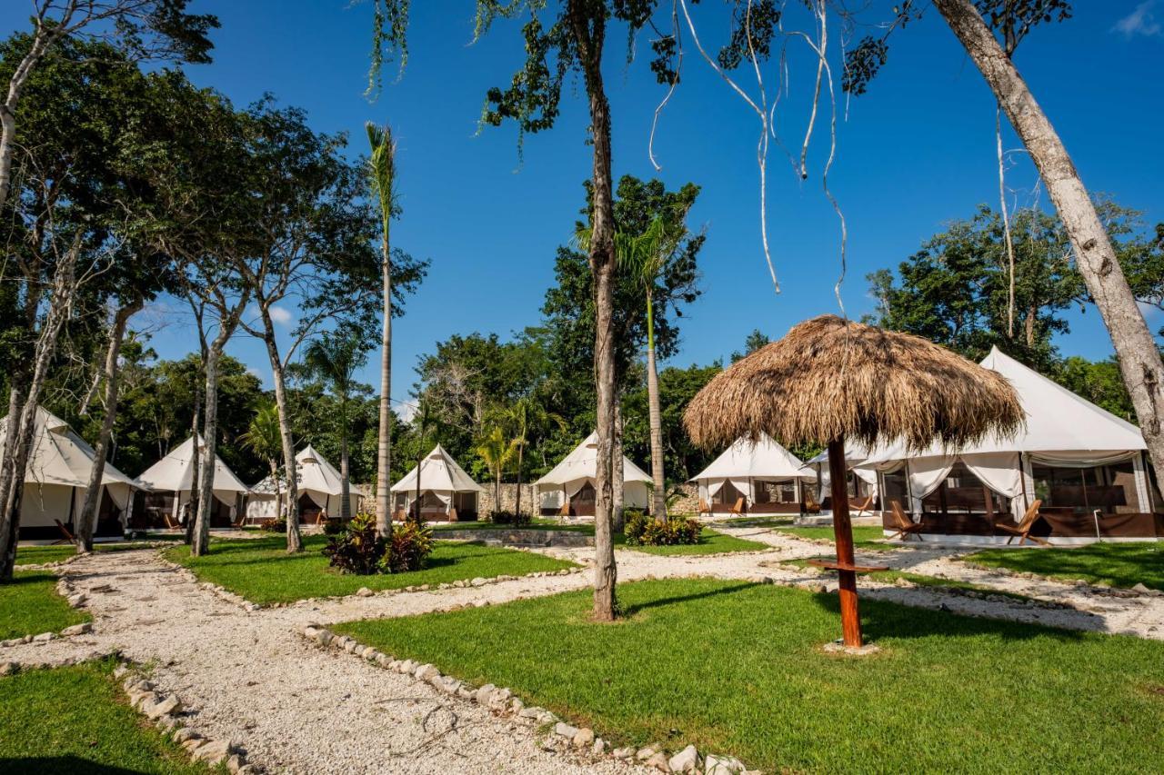 Отель Xakluum Eco Glampings Пуэрто-Морелос Экстерьер фото