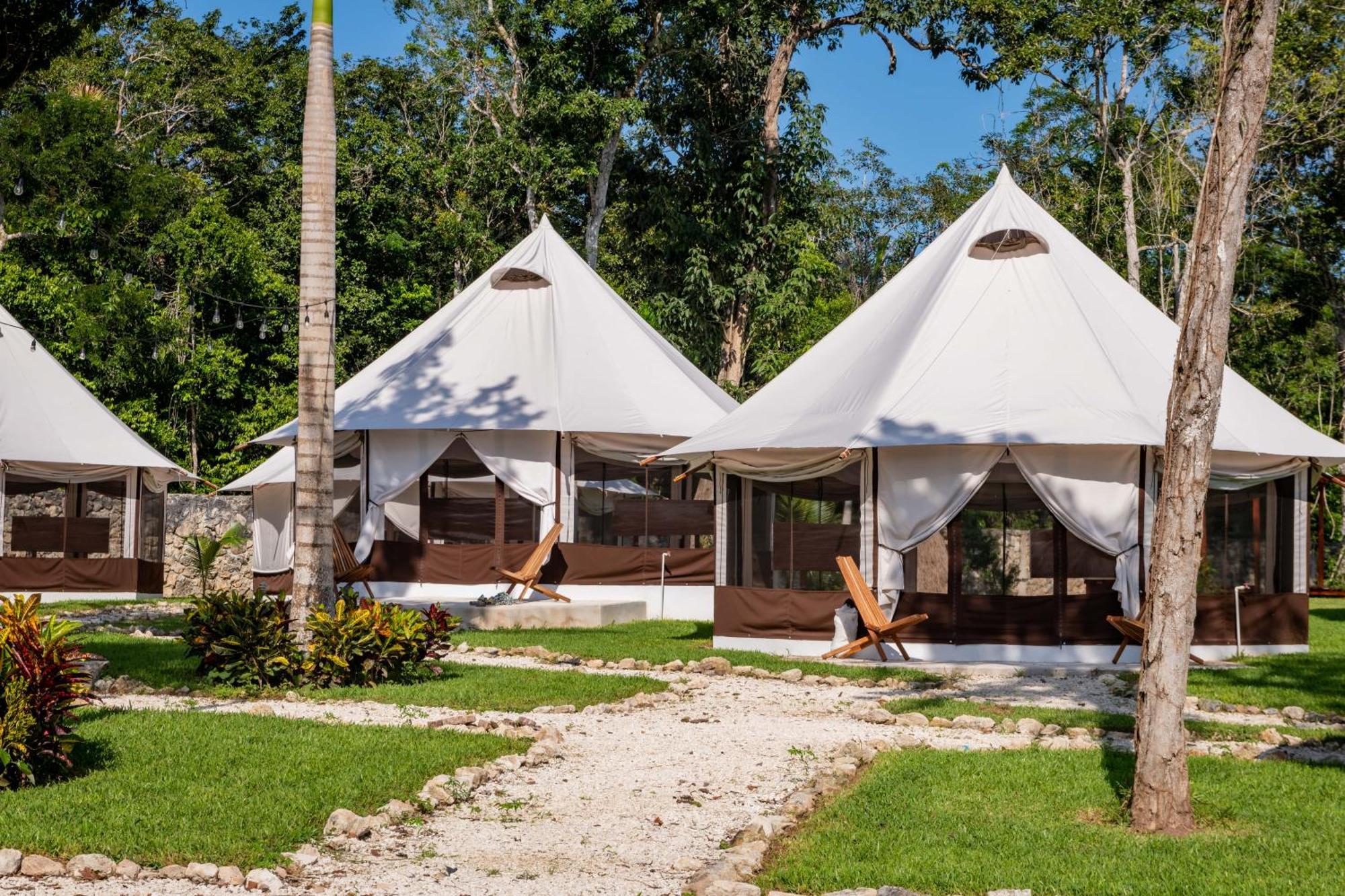 Отель Xakluum Eco Glampings Пуэрто-Морелос Экстерьер фото